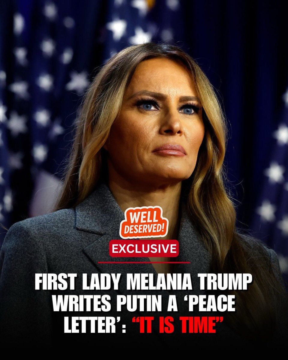JUST IN📮
President Trump hand-delivered a “peace letter” from Melania Trump to President Putin. In it, the first lady urged that it was “time” to protect children. Putin read it immediately in front of both delegations.!!!
#creatorsearchinsights #usa🇺🇸 #today #news #viraltiktok