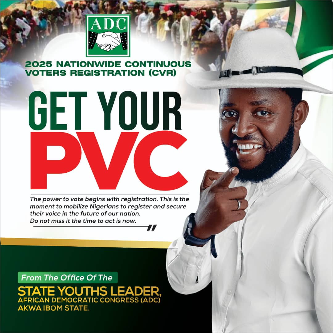 Edybest09's tweet photo. @ADCngcoalition The power to vote begins with registration. This is the moment to mobilize Nigerians to register and secure their voice in the future of our nation. Do not miss it  the time to act is now https://t.co/okydekZ8jZ