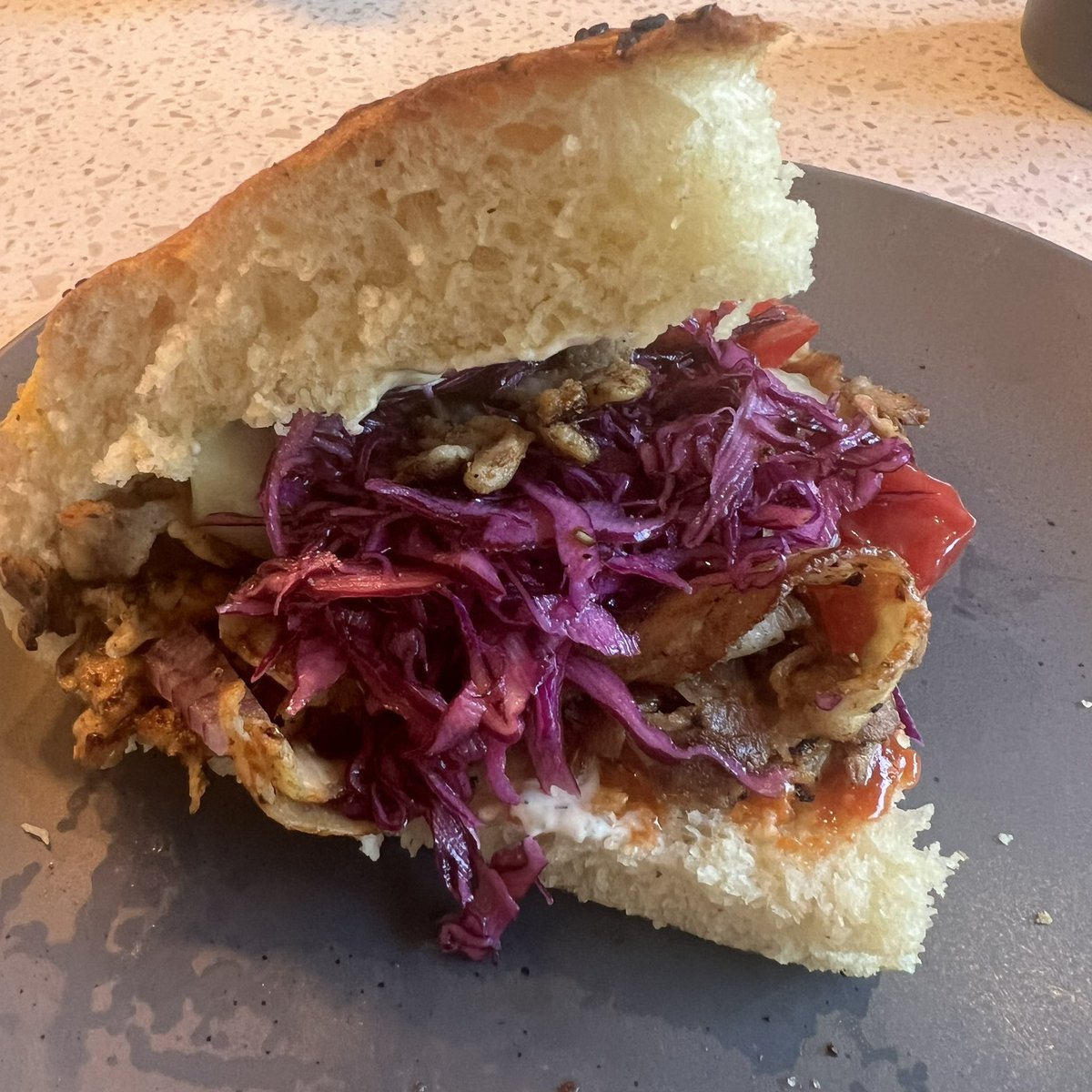 Homemade chicken döner kebabs 👨‍🍳 

The homemade pide bread makes it amazing!

I wish there were more döner places in the U.S.