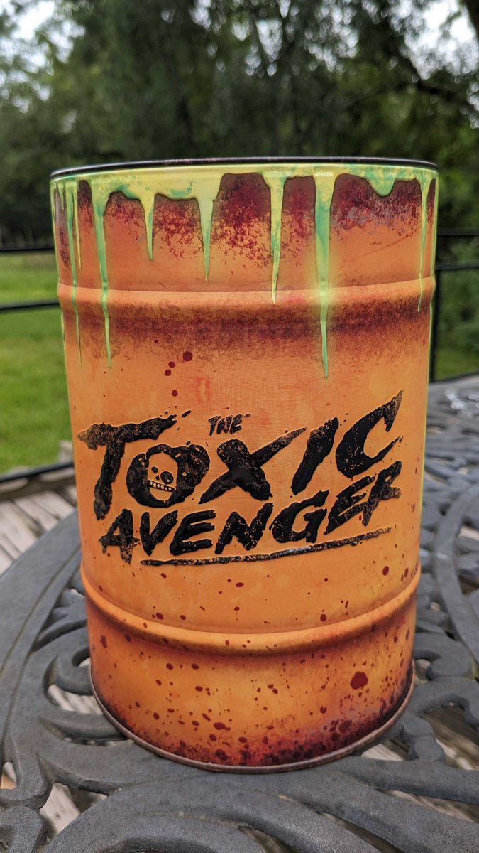 1/10 of the planet lives on less than $3 per day, but I guess I had to have this $17 <a href="/ToxicAvenger/">The Toxic Avenger Movie</a> popcorn tin from <a href="/Cinemark/">Cinemark Theatres</a> .

#ToxicAvenger #Troma #HorrorCollectibles #MovieMerch #HorrorCommunity #CultMovies