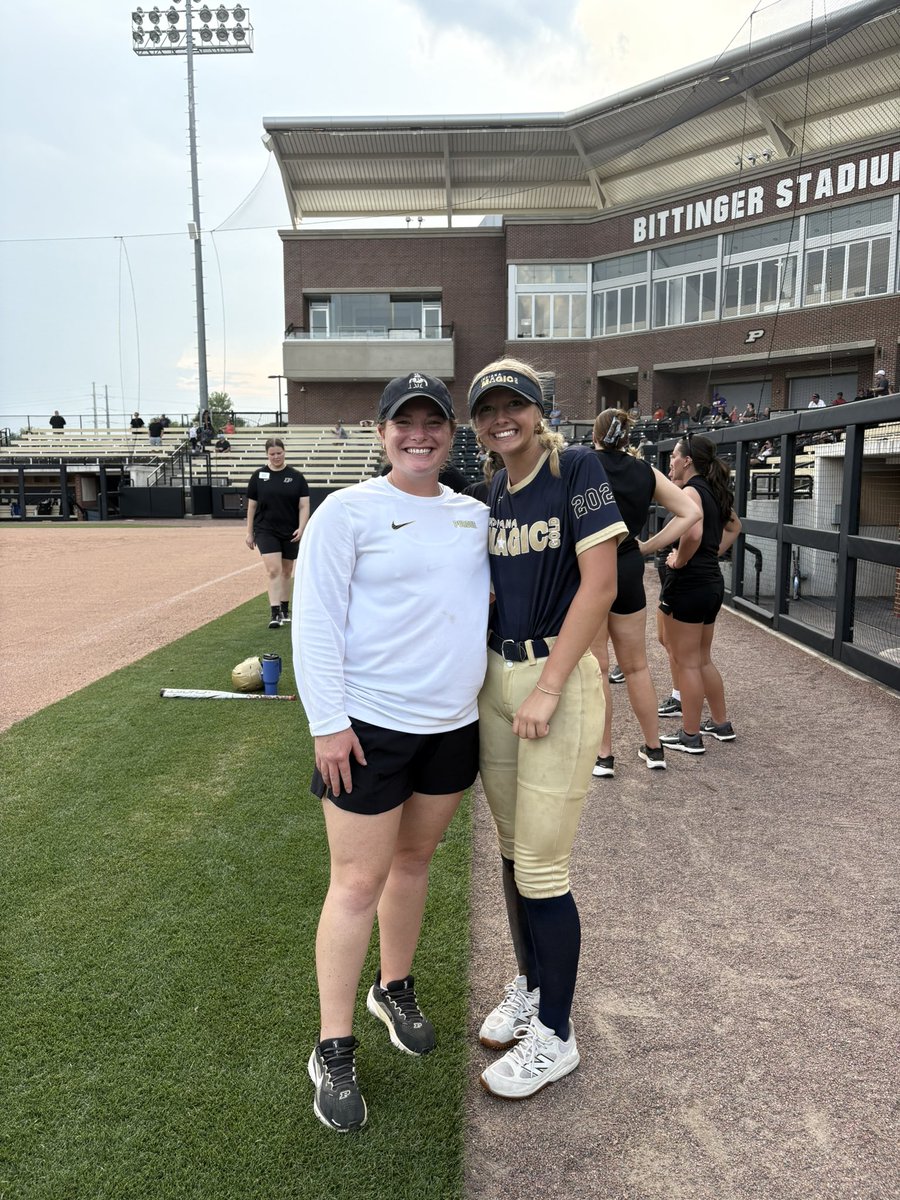 It was a fun Saturday afternoon being at <a href="/PurdueSoftball/">Purdue Softball</a>  camp. Thank you to the coaches and players for hosting a great camp!  
<a href="/CoachMFrezzotti/">Magali Frezzotti</a> 
<a href="/jordynrudd63/">Jordyn Rudd-Lee</a> 
<a href="/_NickyDawson/">Nicky Dawson</a> 
<a href="/katethegreat07/">Kate Claypool</a> 
<a href="/JoRichwood/">Jordan</a> 
<a href="/IMGZachary09/">Indiana Magic Gold 27/28 - Zachary</a> 
<a href="/PSB_PennHS/">PENN KINGSMEN SOFTBALL</a> 
<a href="/EastonMasten/">Easton Masten</a> 
<a href="/sidschroeder86/">Sidney Schroeder 2027</a>