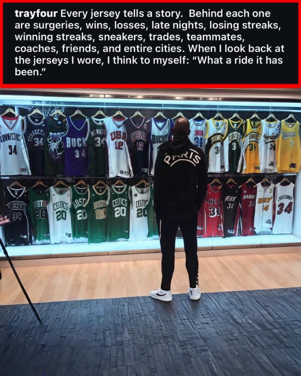 This photo of Ray Allen is amazing —

Absolute legend. 🔥🔥

(h/t <a href="/WhistleSports/">Whistle</a>)