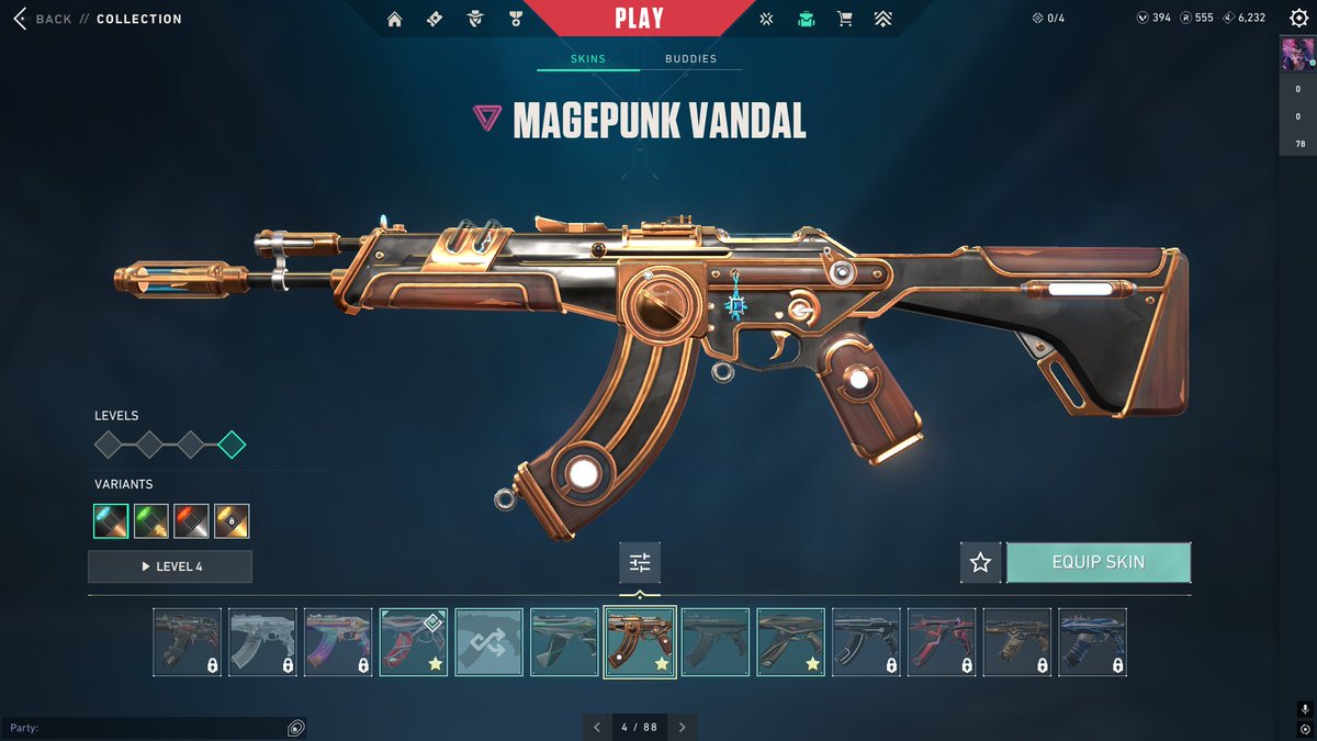 WTS VALORANT ACCOUNT 

SKIN: 
- GAIA VANDAL
- XEROFANG VANDAL 
- MAGEPUNK VANDAL
- PRIMODIUM PHANTOM
- RADIANT ENTERTAINMENT SYSTEM PHANTOM
- SPLASHX FLEX
remaining vp: 394 
rank: SILVER 2
agent: ALL UNLOCK
change nick: READY
email: verified (can be changed) 
no hp premier: -