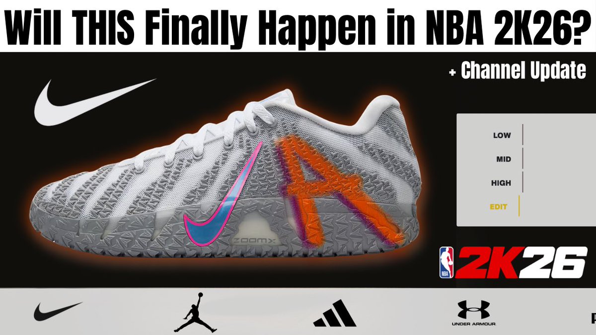 TheSoleLab_2k's tweet image. Is 2K26 the Year the Shoe Creator Gets Updated?

youtu.be/YYs35MlcaJ0