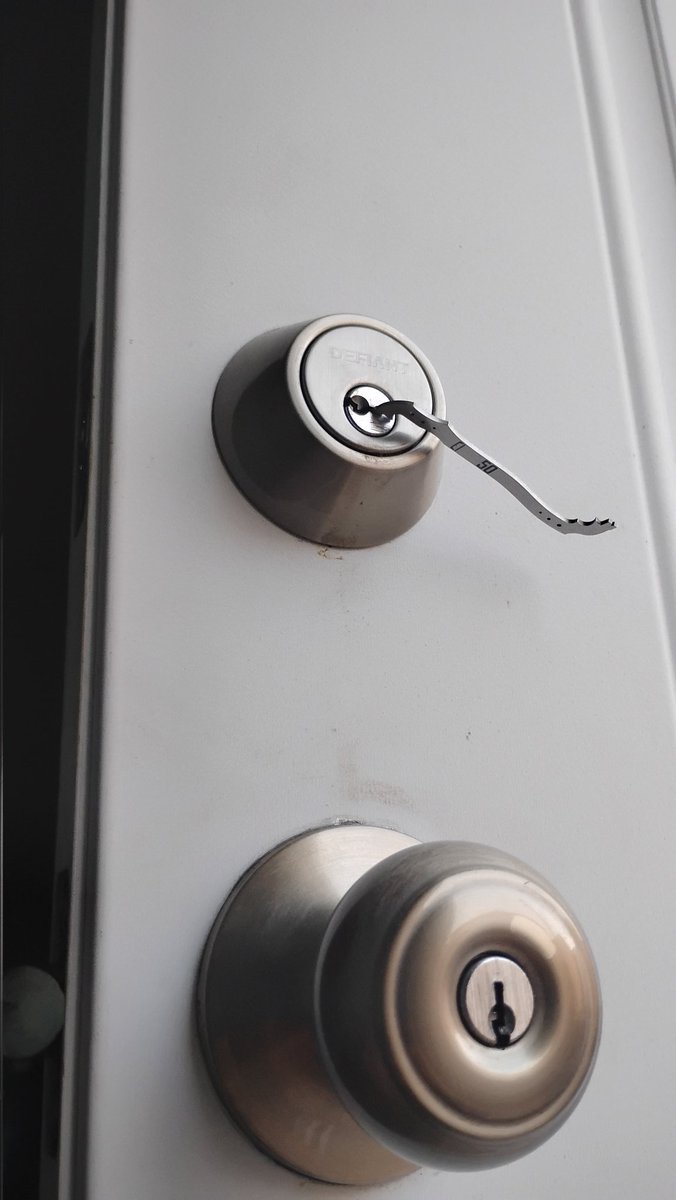 Also I recently took up lockpicking, which is something I've been interested in for a long time.

2 months in and I can pick deadbolts :)