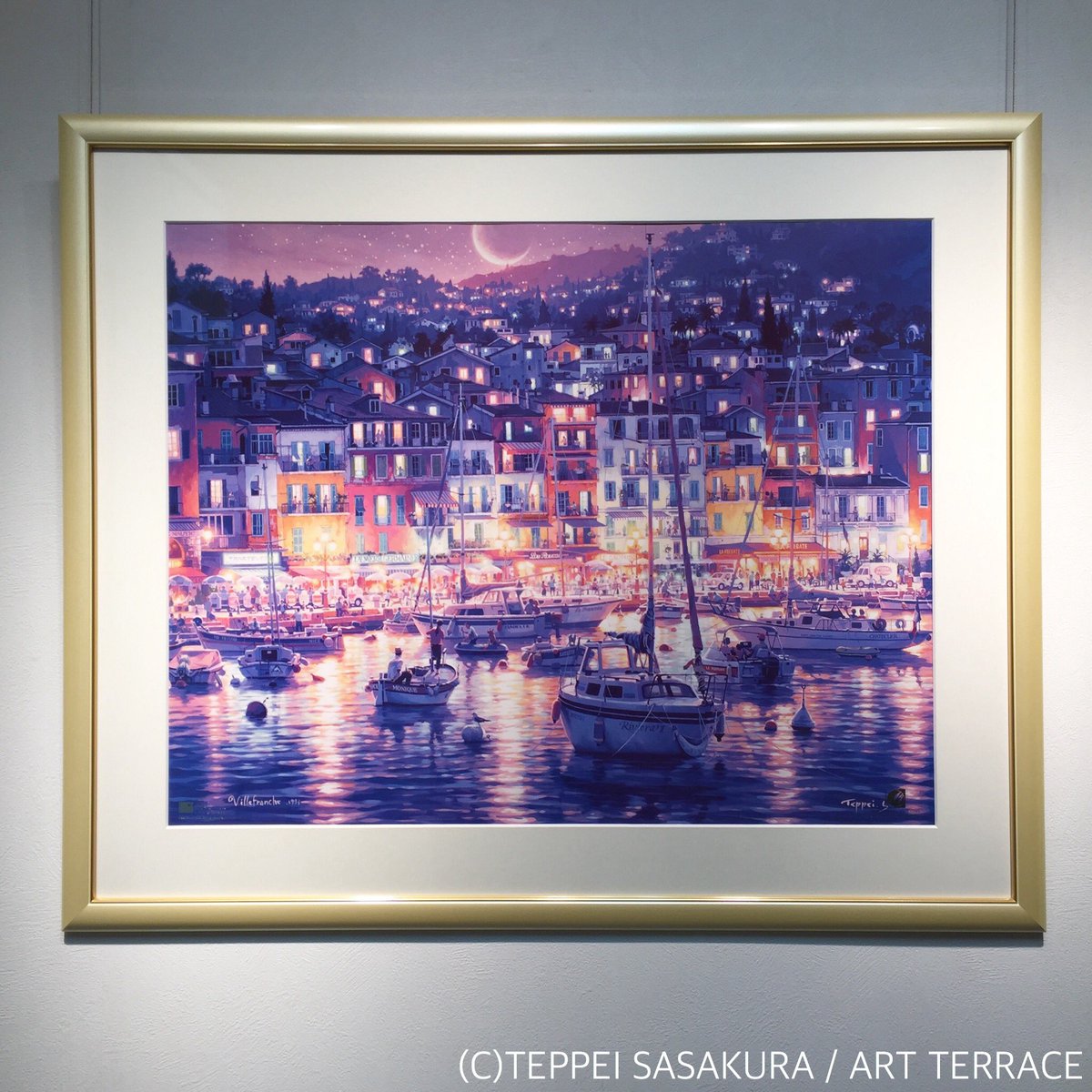 笹倉鉄平　ヴィルフランシュ　アートポスター　訳ありセール　大サイズ ささポチ@笹倉鉄平ちいさな絵画館 on X: 