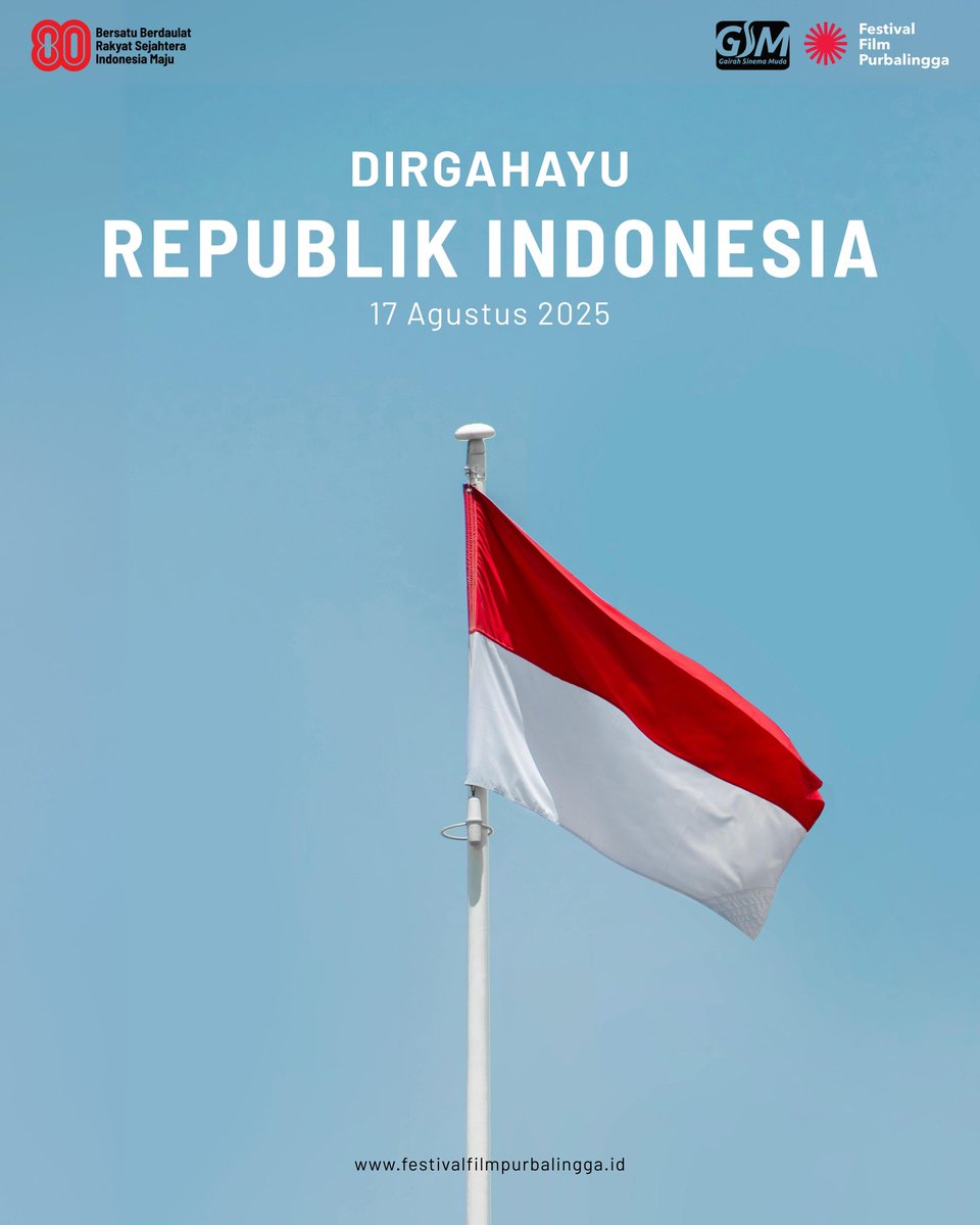 Dirgahayu Republik Indonesia

Bersatu Berdaulat
Rakyat Sejahtera
Indonesia Maju

festivalfilmpurbalingga.id