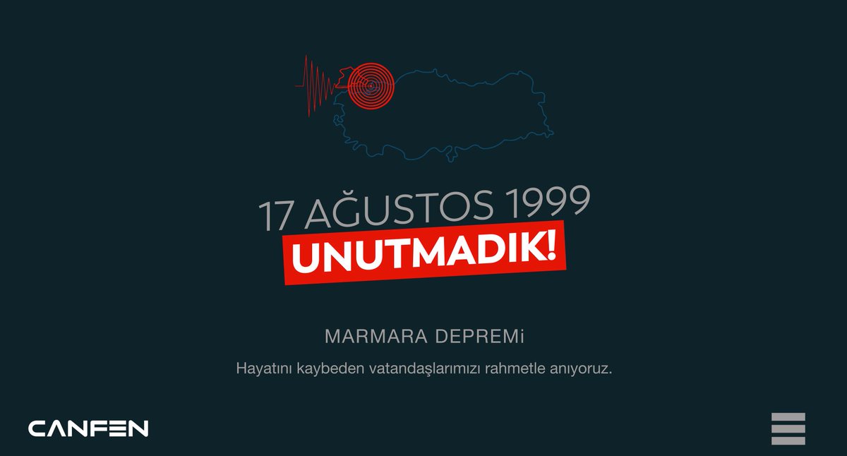 17 Ağustos 1999 Marmara Depremini unutmadık! #marmaradepremi #canfeninsaat