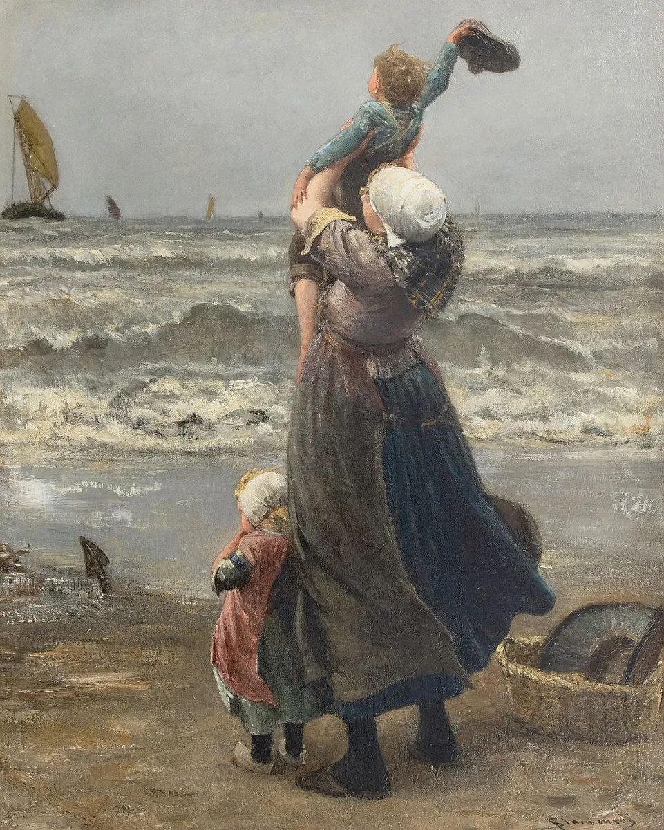 Goodbye father", 1885 By, Bernard Blommers (Dutch, 1845-1914)
#art #paintings