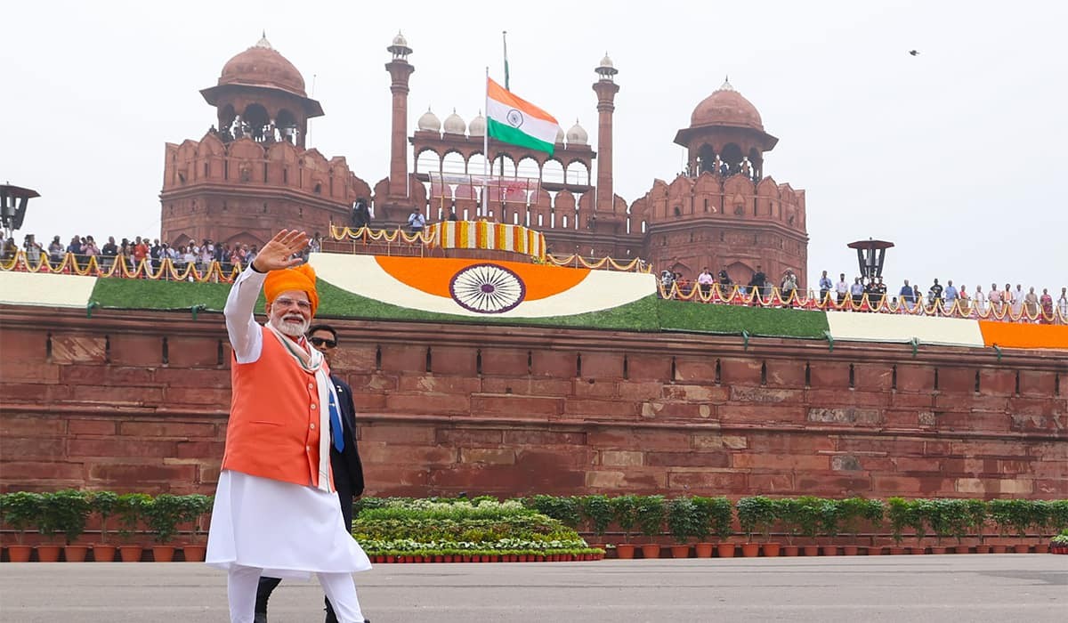 GkumarMorwal's tweet image. Glimpses from 79th Independence Day at Red Fort in Delhi