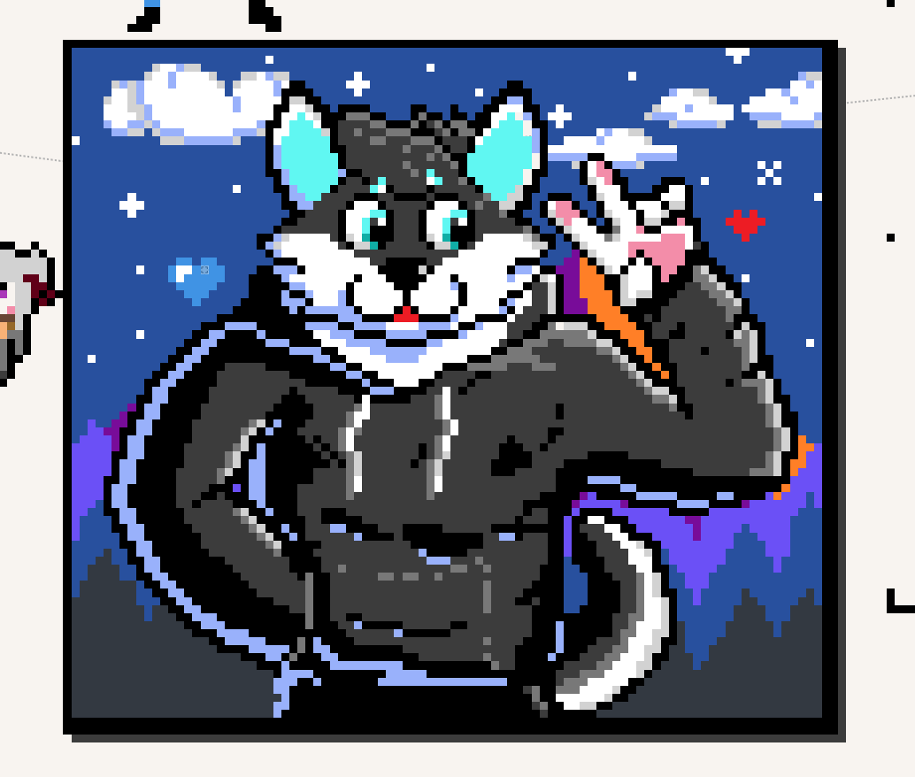 iRaspiet's tweet photo. This was a funny project in wplace
thank you @Fertonymon  for the help :D

#furry #pixelart #wplace #furryart https://t.co/VIh8H5SNnF