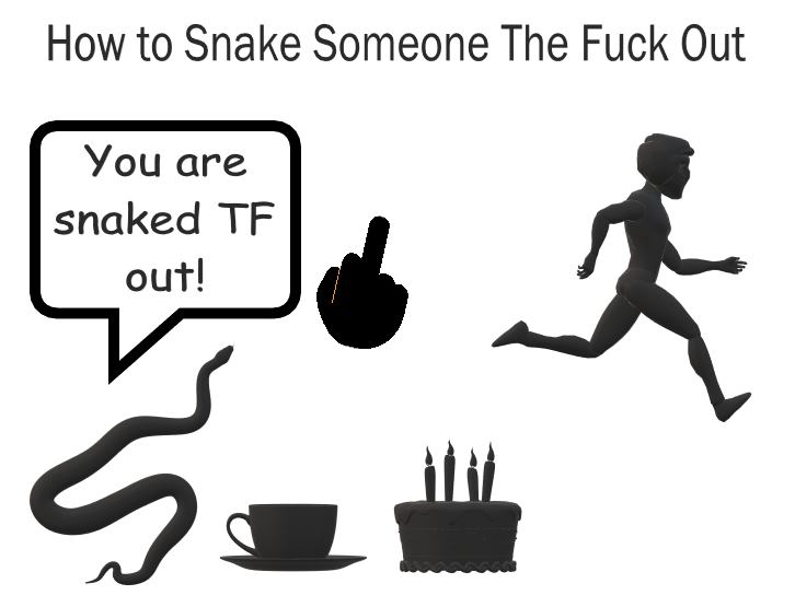 random_snakes's tweet photo. #HowToMaintainOnesCool When something upsets you, just snake it TF out and you'll feel better! π€¬ππ°βοΈππ https://t.co/NkgA8hTgBH