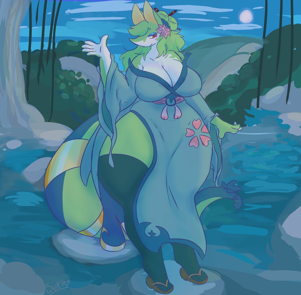 Almost forgot to post!! But I finished a commission for ( <a href="/larsspawn/">LarS</a> )!! 🐍

Very lovely serperior :]