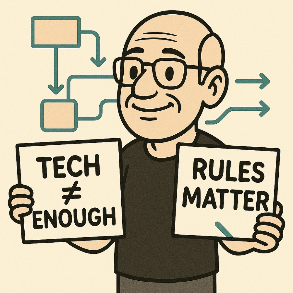 KonradBartel's tweet photo. Lesson: Tech alone isn’t enough - rules matter. Refining my strategy.  
Want to speed up your flow? Join my waitlist for a free 30 min chat about my R5000 flow audit and concept no/low code flow system design: https://t.co/MPYXCMeo7S
#FlowOptimization https://t.co/pLlxB0pOE5