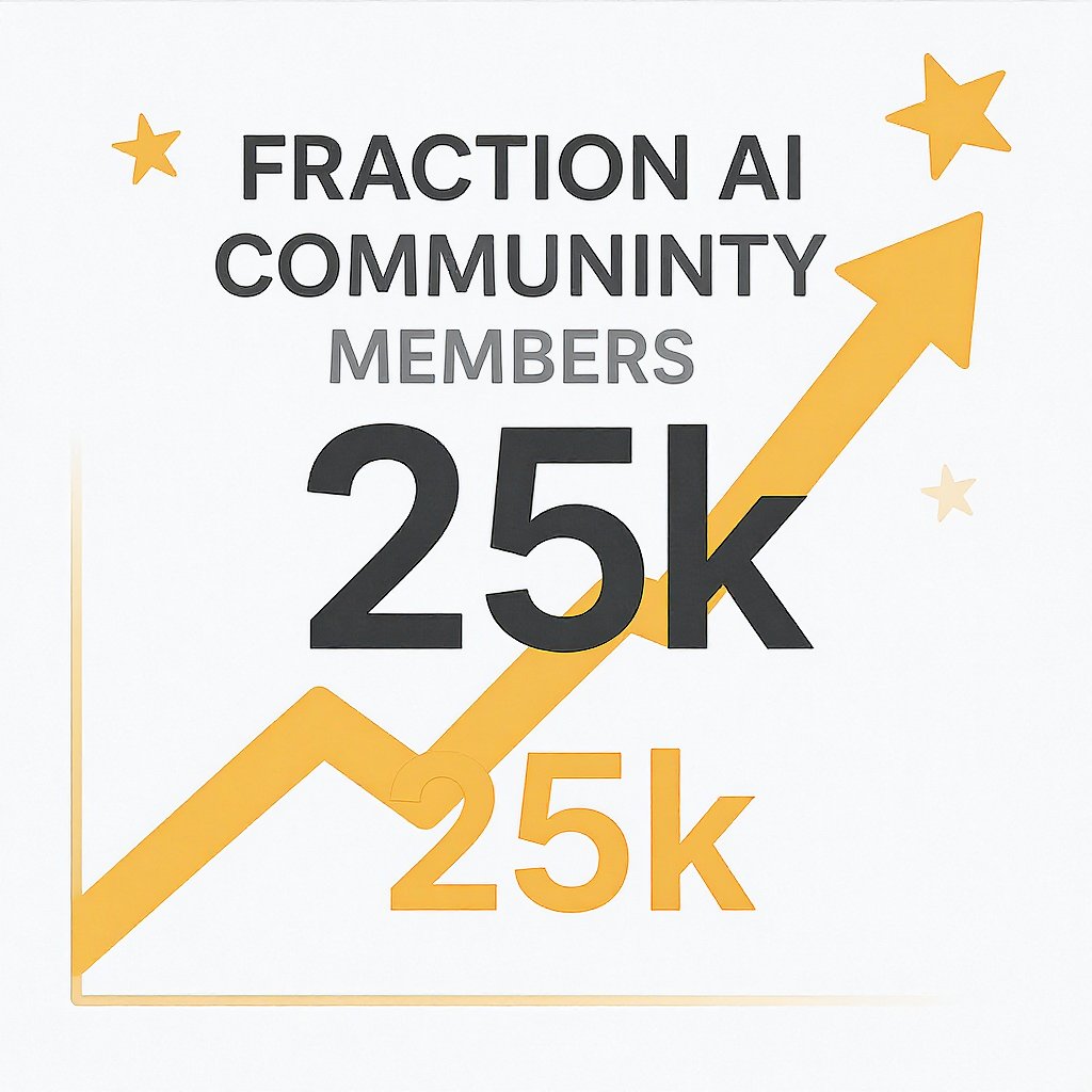 Ronex24Official's tweet photo. Congratulations for 25k Members🎉 

@FractionAI_xyz 25,000 Strong & Rising Fraction AI Family! 🚀
From a spark of innovation to a thriving force of 25,000 minds today we celebrate YOU, the heartbeat of Fraction AI. 

#FractionAI #25KStrong #CommunityDriven #MainnetMomentum #DecentralizeEverything #FAPS