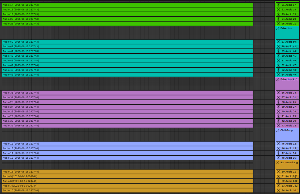 30 tracks of vocals... 💀 Guess the song