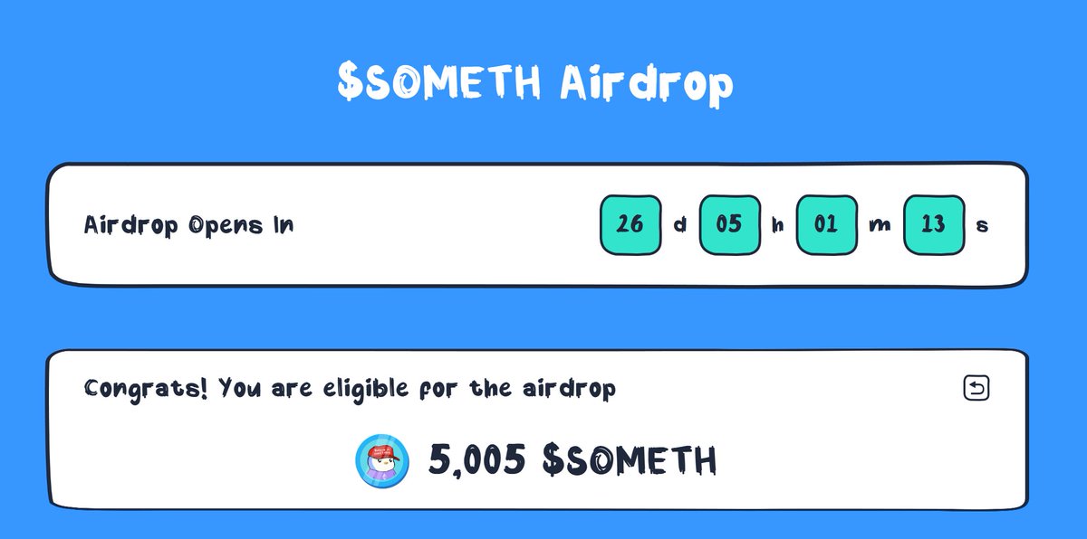 hanprr's tweet photo. I need 5005 tokens (to be claimed 27 days later).
Participation: Post @somethingcult, Retweet, Like → If interacted with, you can receive 100,000 to 1,000,000 US dollars.
View distribution: https://t.co/vxDSTy8aat https://t.co/zkuzSP3x5S