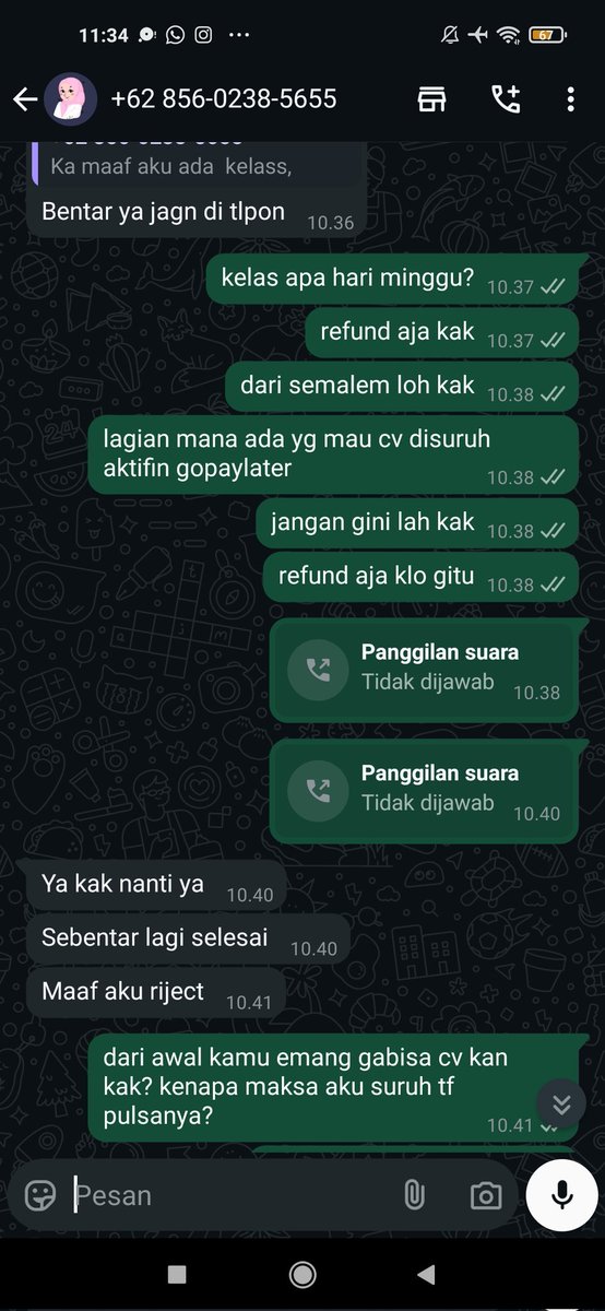 vousmvey's tweet photo. nih baca aja chatnya nyebelin banget. akun temenku di blok sama dia biar dia bisa promosi lagi #zonauang #zonajajan #zonaba https://t.co/ntnxZwxw0H