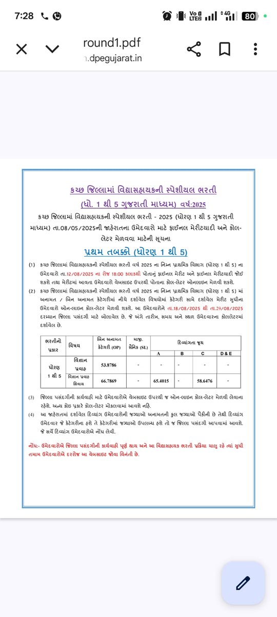BHOIBHAVESHBHA1's tweet photo. માન @kuberdindor જી કચ્છ પ્રથમ તબક્કો ચાલું થતાં પહેલાં છેલ્લી વખત મીડિયા મારફતે વિનંતી છે કે જાહેર કરેલી 2500 જગ્યાઓ પૂરી ભરવામાં આવે અને વર્ષાથી શિક્ષક બનવાનું સ્વપ્ન જોતા ઉમેદવારોનું સ્વપ્ન સાકાર કરવામાં આવે.
@Bhupendrapbjp જી લાગણીઓ સમજી ઘટતું કરજો.
@prafulpbjp @hdraval93 https://t.co/aZFzAM6hai