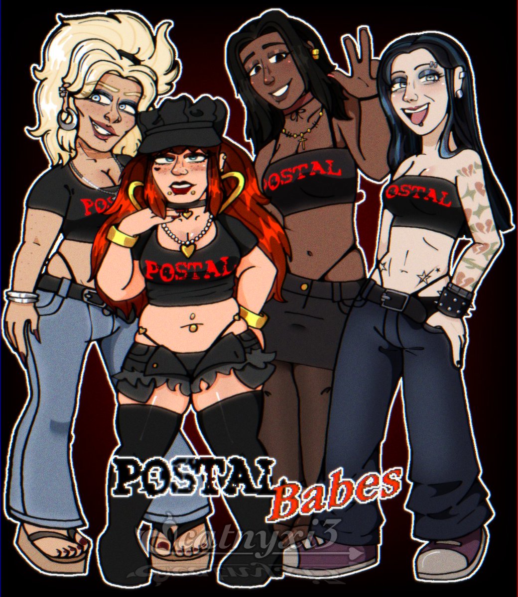 ♥︎𝒫ℴ𝓈𝓉𝒶𝓁 ℬ𝒶𝒹𝒹𝒾ℯ𝓈♥︎
.
.
.
#postal #postaloc #ocart #myart #art #digitalart #postalfanart #postalbabes #postalart #postaldude #commissionsopen #postalbabes #postalbaddie