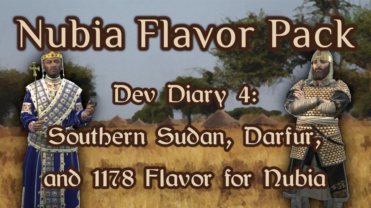 🌍RICE DEV DIARY #57 || Nubia Flavor Pack (Part 4)🌍

Just put out the 4th, final dev diary for RICE's next flagship flavor pack, Nubia: Heirs of Kush! We cover content for southern Sudan, Darfur, and the 1178 start date

Link: reddit.com/r/CrusaderKing…

#CK3 #CK3Mod #CrusaderKings
