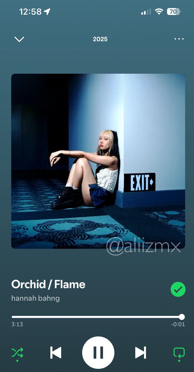 aliizmx's tweet photo. I’ve streamed so many times and it’s in my 2025 favorites! the song is soooo good. I can’t wait to see it on tour in NYC 🥹😭 

#StreamOrchidFlame #OrchidFlame #hannahbahng @hannahhbbahng @BahngEnt https://t.co/mmuuVDbNm2