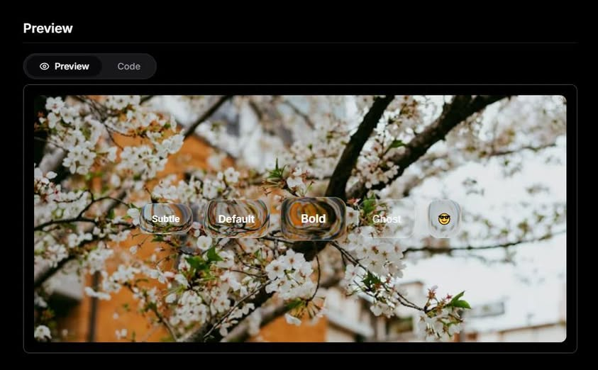 devshowcse's tweet image. I finally added the Liquid Glass Button feature!
seraui.seraprogrammer.com/docs/liquid-gl…