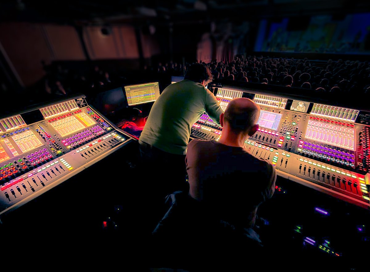 A veritable mountain of DiGiCo.