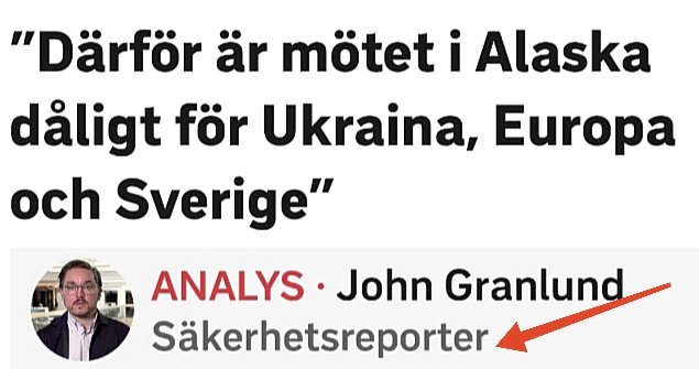 SVT har nu en "säkerhetsreporter". 🤣
Vad fan gör en sådan???
