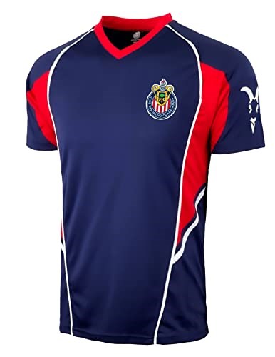 Pasion_Chivas_'s tweet image. Icon Sports Camiseta de entrenamiento Chivas para hombre, con licencia de Chivas del Guadalajara, Azul marinoflor y brillo, Large  amazon.com.mx/dp/B09J1L2YSB?…