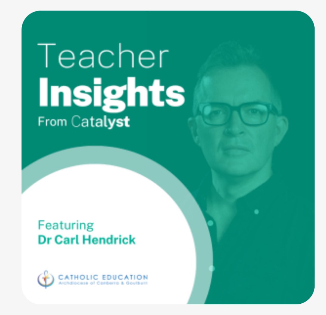 Another great episode of Teacher Insights from Catalyst 🙌🏼 In this episode, Dr Carl Hendrick dives into how learning happens, insights on the evolving educational landscape in Australia, the Science of Learning, and the myths that often mislead teachers and schools <a href="/ceacg/">Catholic Education Canberra and Goulburn</a>