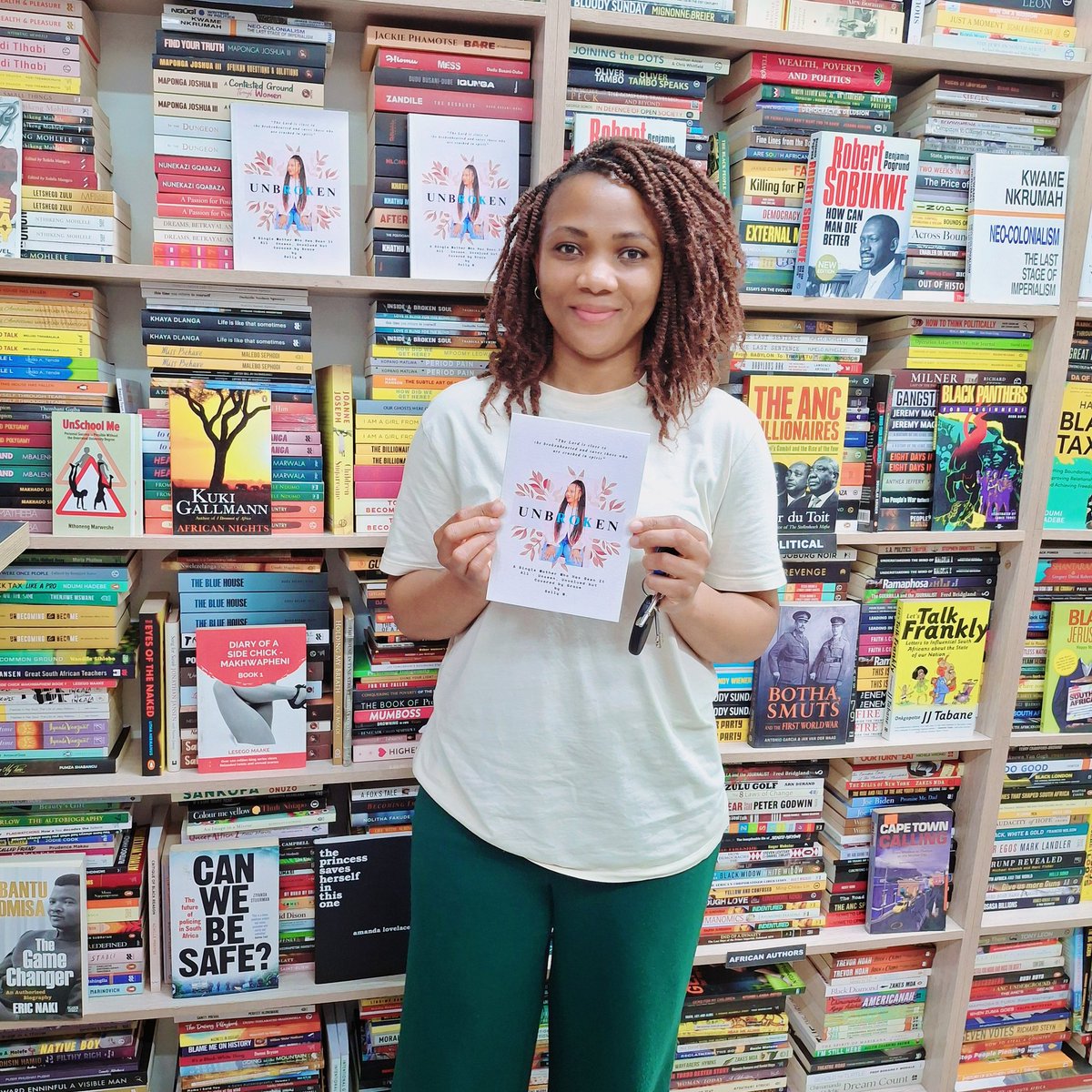 SMachitje's tweet photo. Great news!! The book UNBROKEN is now available at Lifestyle Book Store, Lakeside Mall, Benoni. https://t.co/FoDsnGbuNx