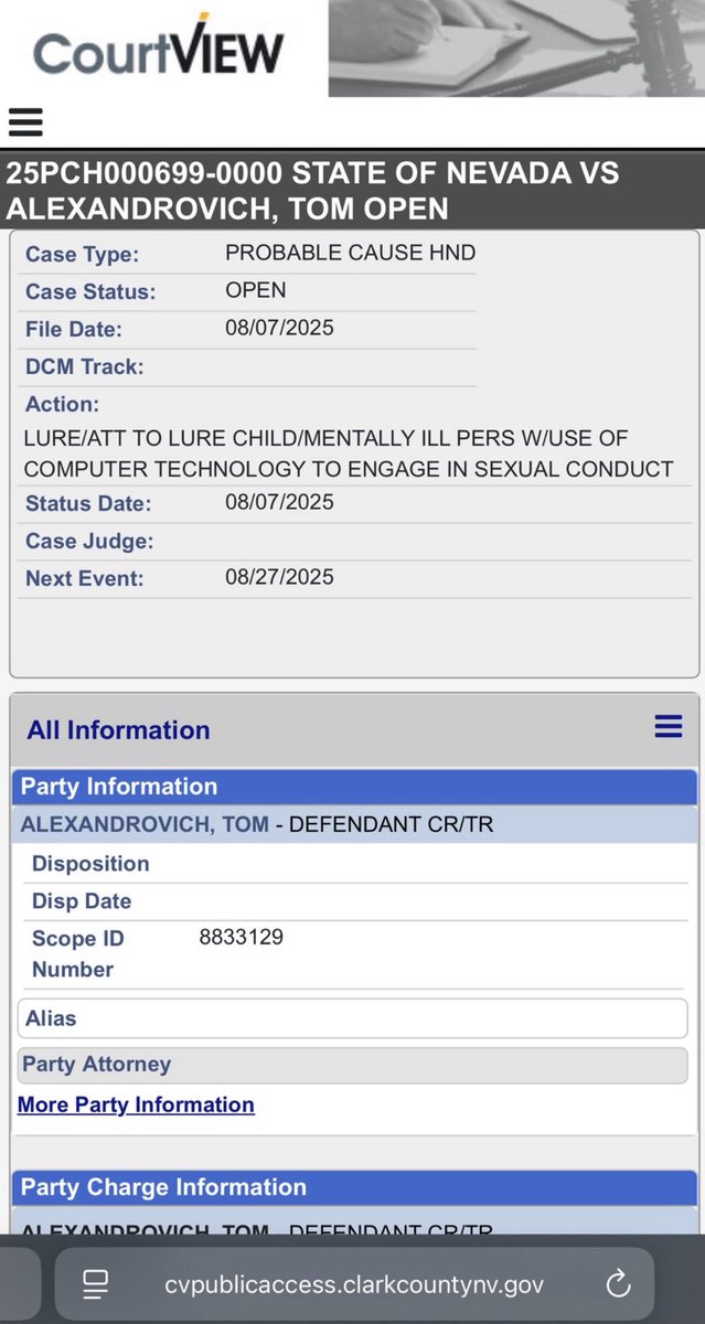 BREAKING: The Trump Administration helped Netanyahu’s Cyber Chief Flee to Israel

This was AFTER his Las Vegas Arrest for Child Sex Crimes

Israel is lying that he was never arrested. 

THR Police confirmed he was charged and arrested.

1. Tom Alexandrovich was charged. It’s on