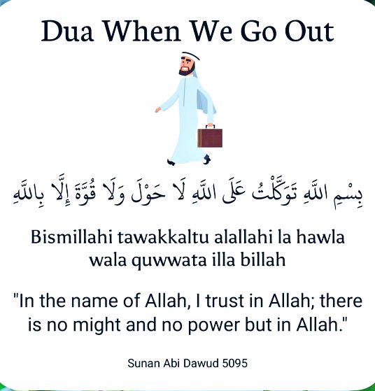 HaleematourS's tweet photo. Dua When We Go Out… https://t.co/jHHyGpikvu