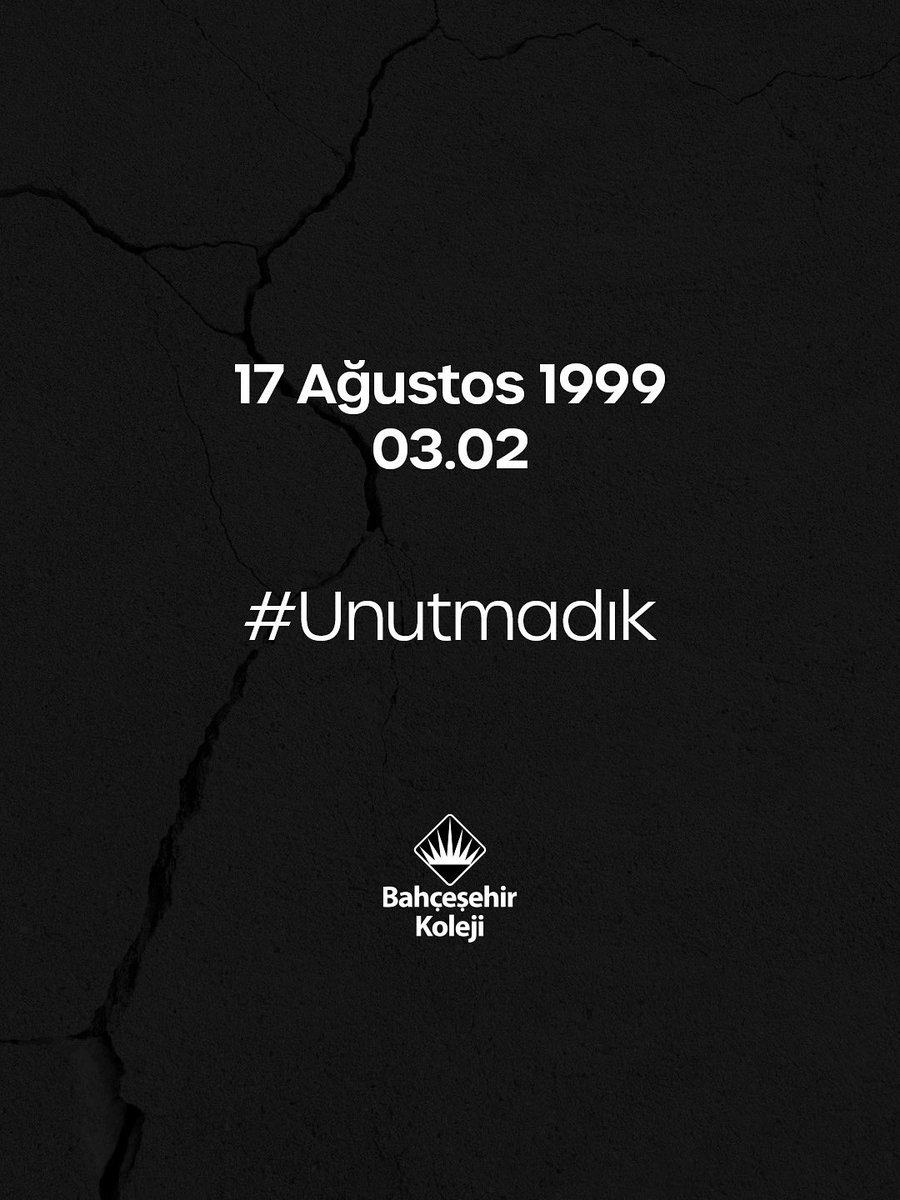17 Ağustos 1999'da yaşanan Marmara Depremi’nin 26. yıl dönümünde, kaybettiğimiz canları rahmetle anıyoruz.

#Unutmadık
