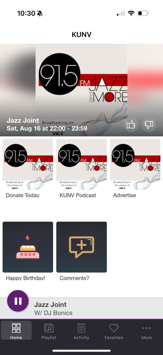 Live in Vegas on <a href="/KUNVradio/">KUNV 91.5FM</a> !!!