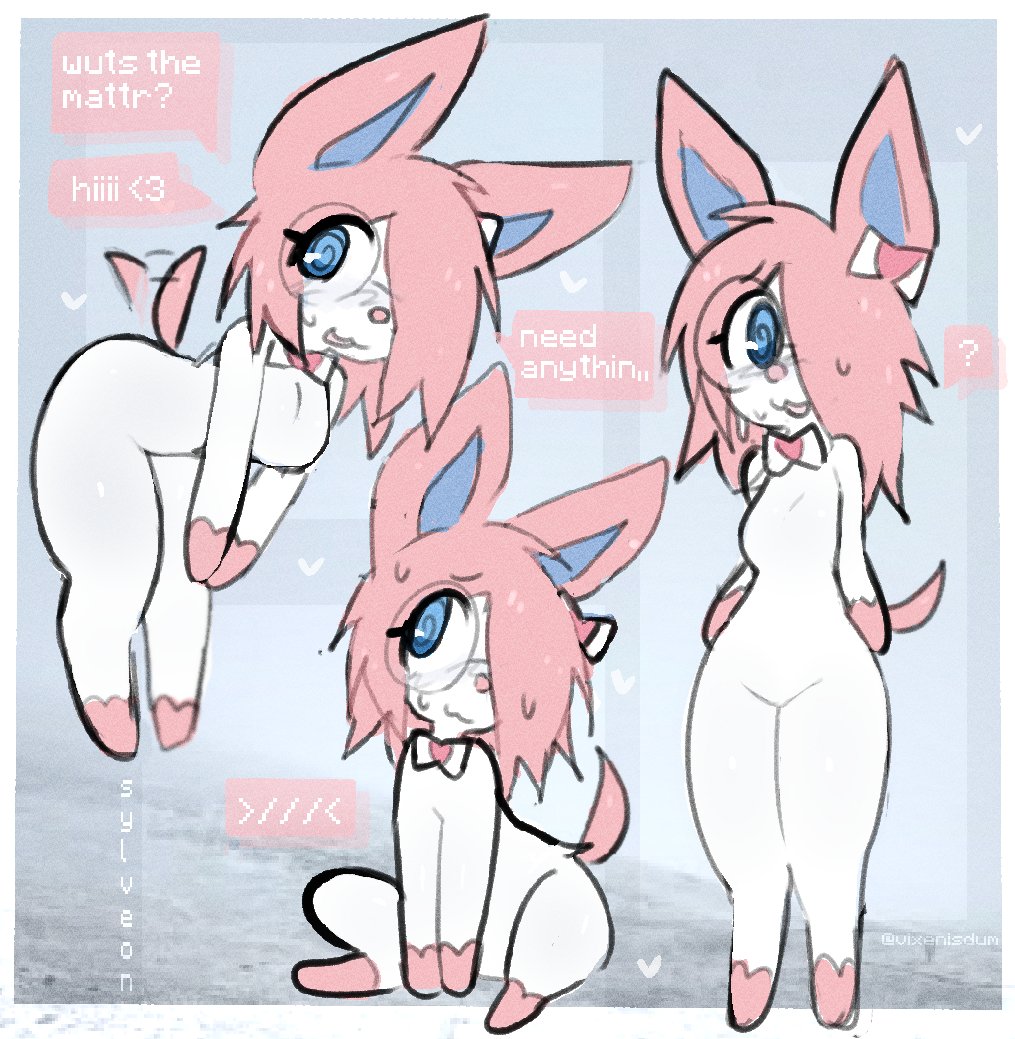 sylveon ! ! shes a bit nerdyy , >u<