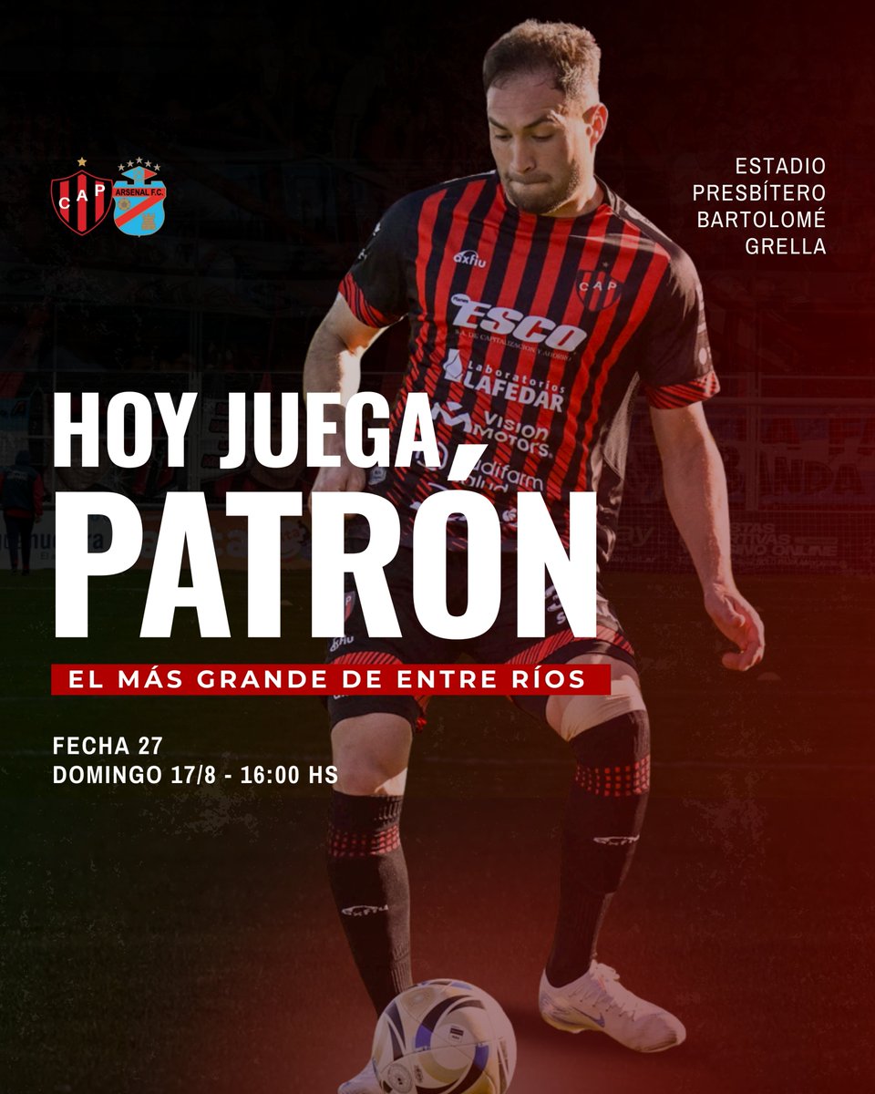 ¡Hoy #JuegaPatrón! 🔴⚫️💪🏾