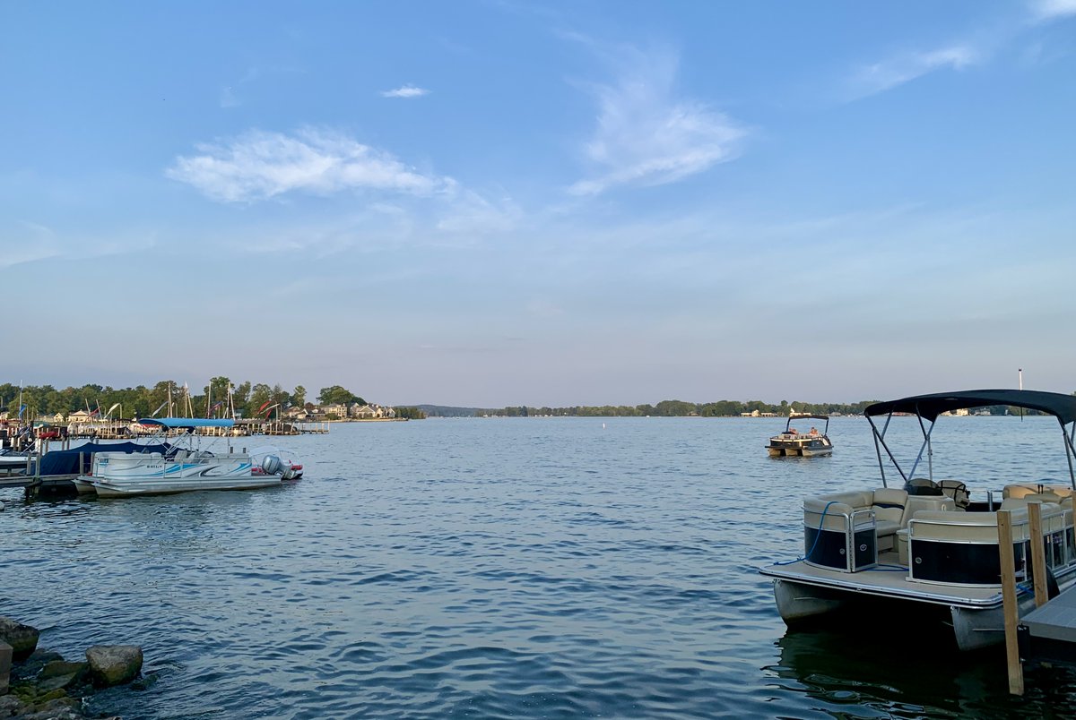 Smokey sky at Buckeye Lake tonight.  Food was good. Muzak not so much. 1st world probs