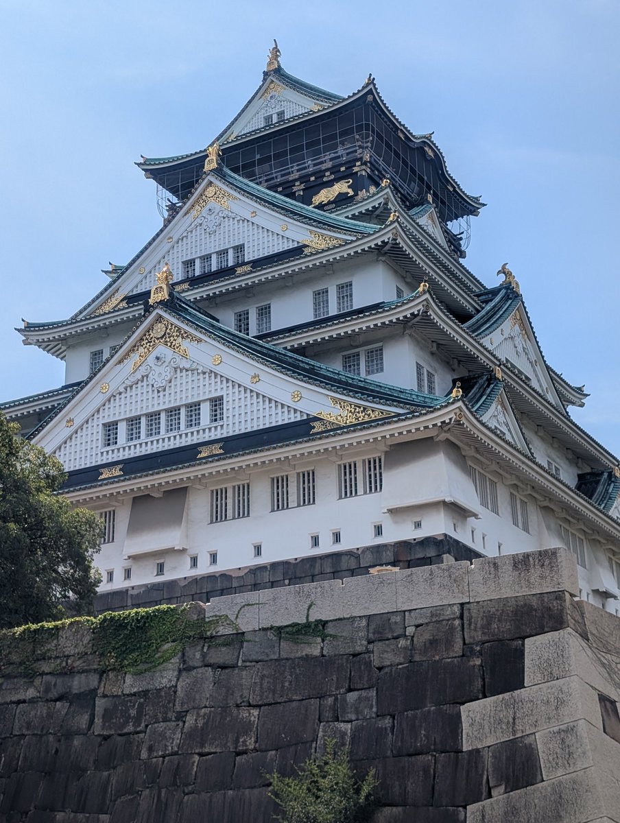 大阪城来ました