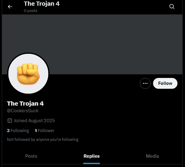 Razor1640's tweet photo. @MareeSolaris @CookersRFunny Did we already discover the 4th backup account?

Fucking #nolifeloser lmao https://t.co/M3bEIjiBqu