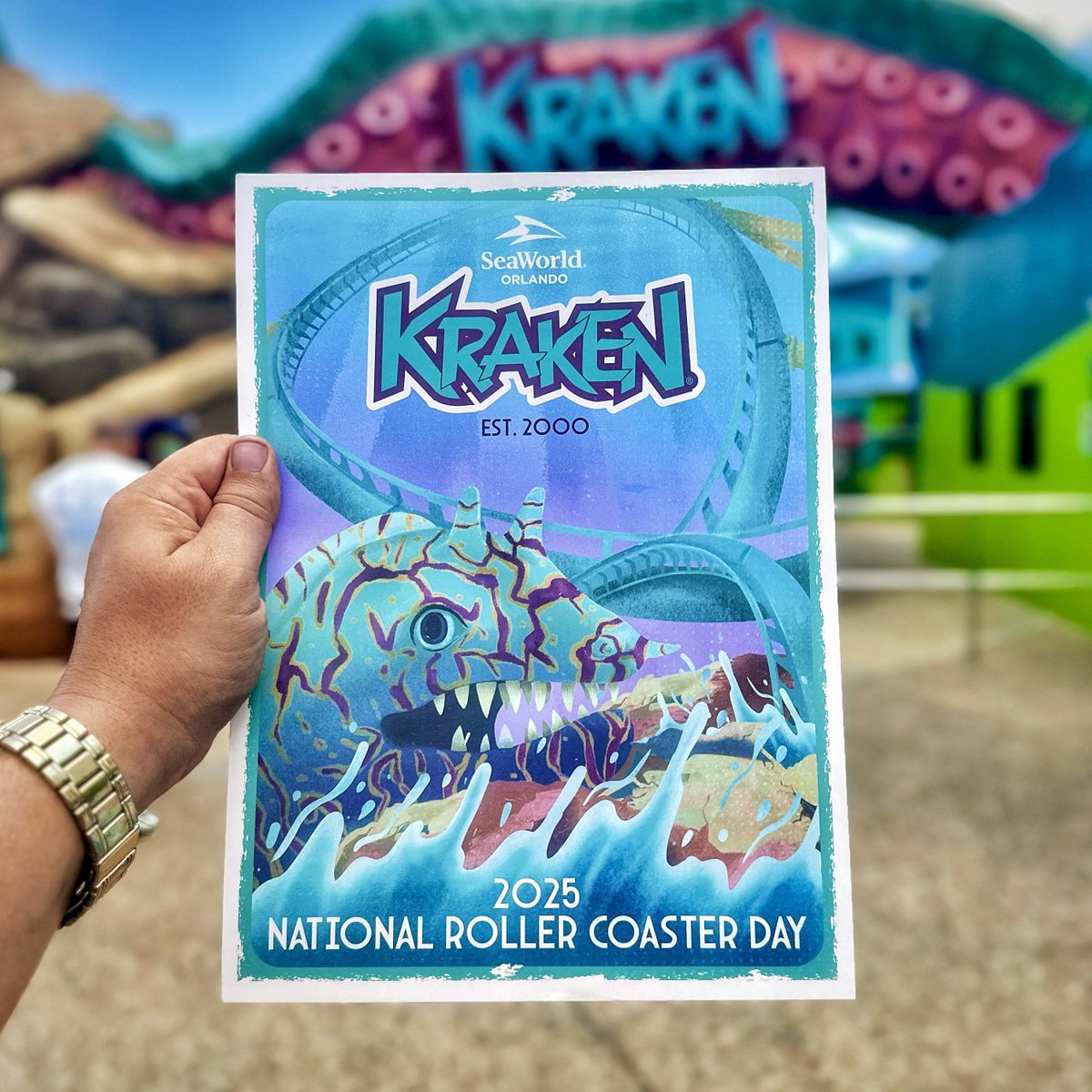 TuckBeck's tweet image. Checkout my poster I got for riding every Roller Coaster at SeaWorld Orlando, on National Roller Coaster Day! Talk about a Core Memory. ❤️
.
#Kraken #NationalRollerCoasterDay
#KrakenRollerCoaster #RollerCoaster
#OrlandoFlorida #SeaWorldOrlando
#SeaWorldBlogger #SeaWorld 💙
