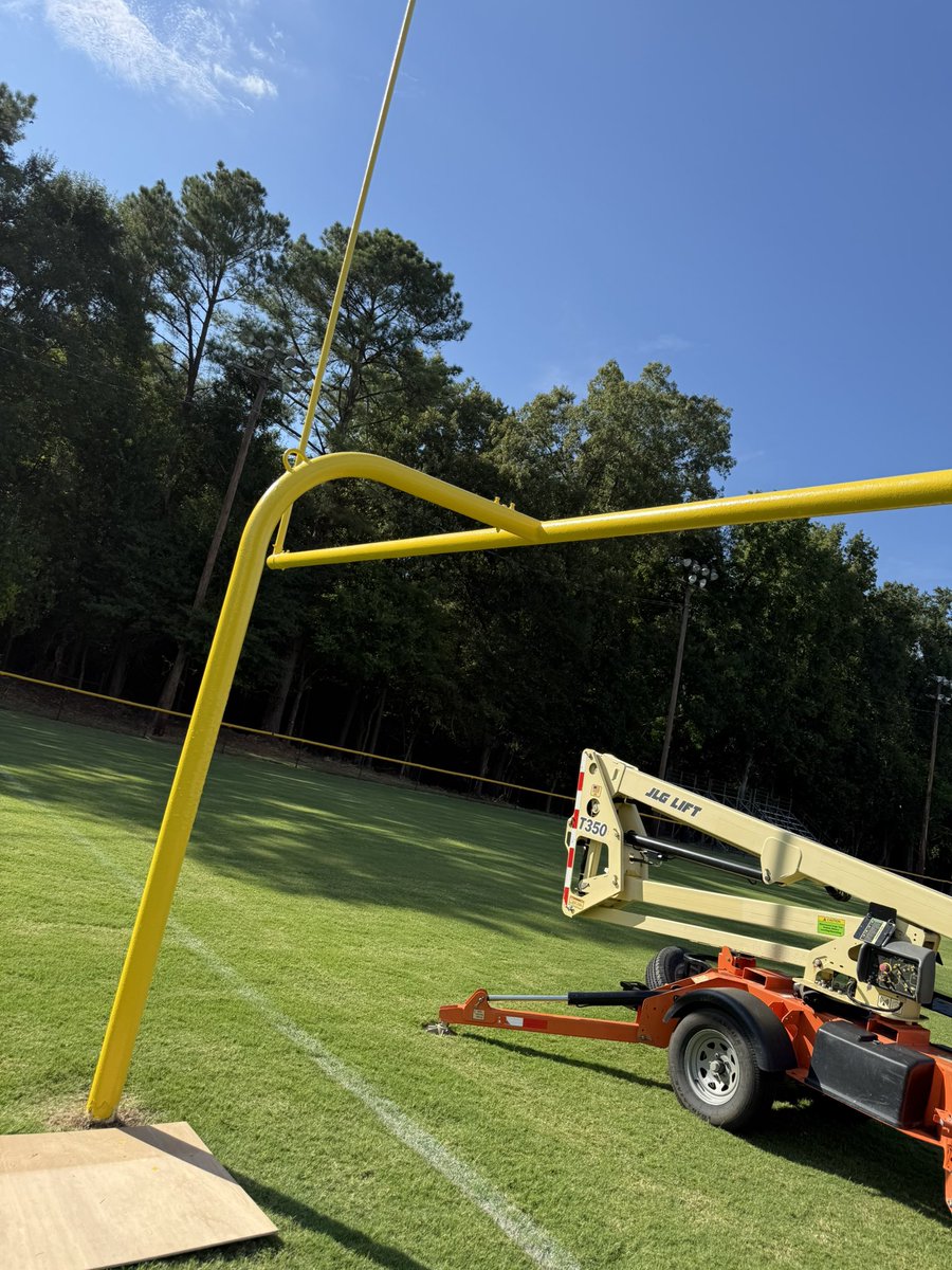 Pictures of some of our recent improvements to our stadium.   Newly renovated visitor bleachers and press box addition were made possible by our Green and Gold Club.   Make plans to be at CHA as we host our first game of the year this Friday night.