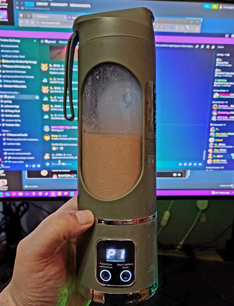 Best purchase in a while, I'm back on my diet so I'm trying to get all my daily protein in so I've been drinking a lot of shakes and smoothies, and this personal little blender is awesome. Saves me so much time from setting up the Ninja and then having to clean that thing