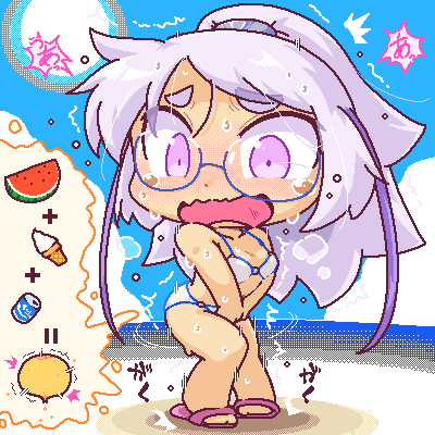 水分補給は大切だけど、取り過ぎも注意だねって事なオリ子（笑）

そ言や、海なんて１０年以上行ってないな……。