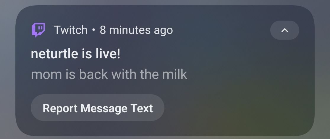 did u guys enjoy this notification