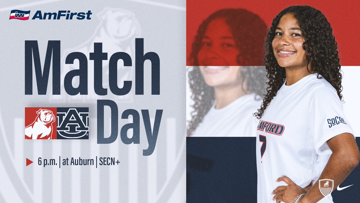 Sunday soccer on the Plains! 

🆚Auburn
📍Auburn, Ala.
🕒6 p.m.
📺tinyurl.com/2bt7j3d4
📊tinyurl.com/mtkdssnx

#DogDynasty | #AllForSAMford