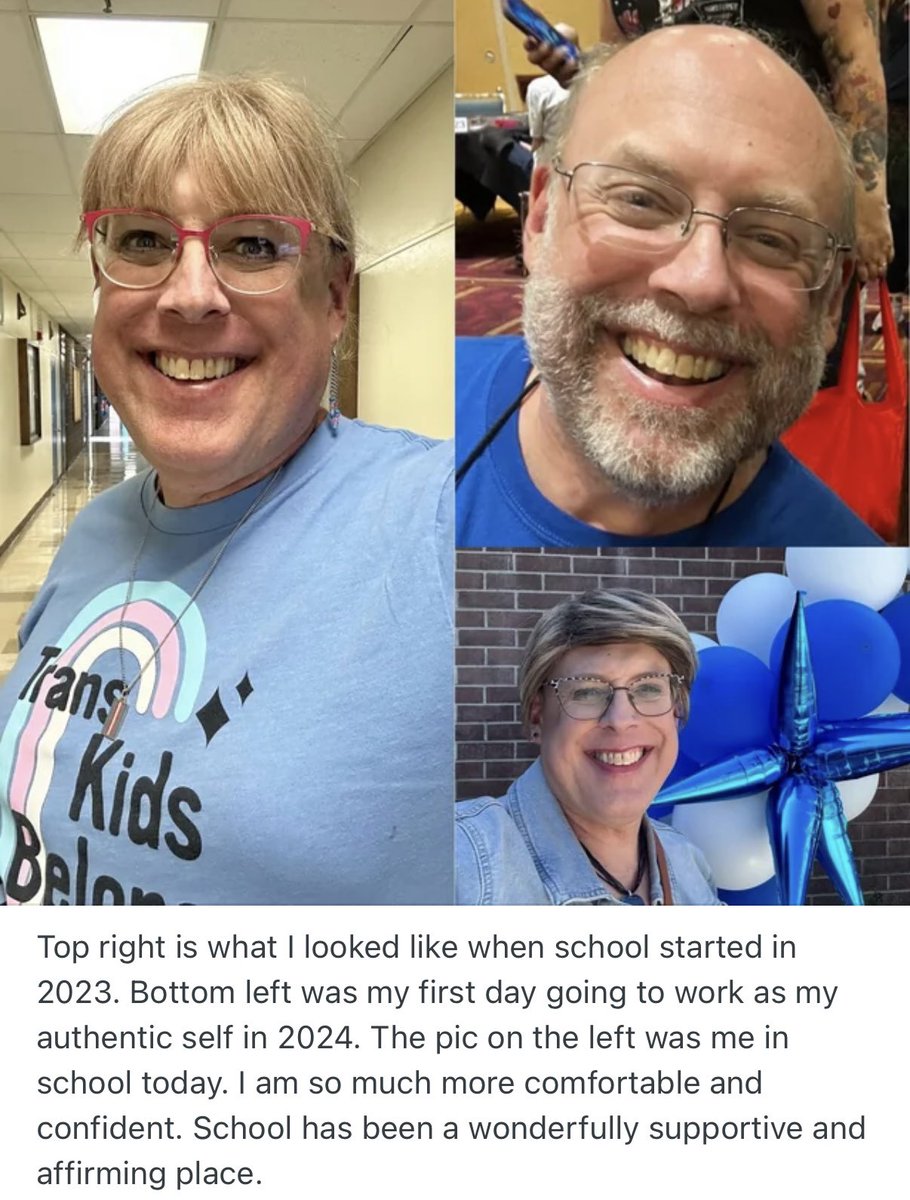 California teacher says he’s comfortable pretending to be a woman at school because the school affirms him in his delusion

These are the people teaching your kids