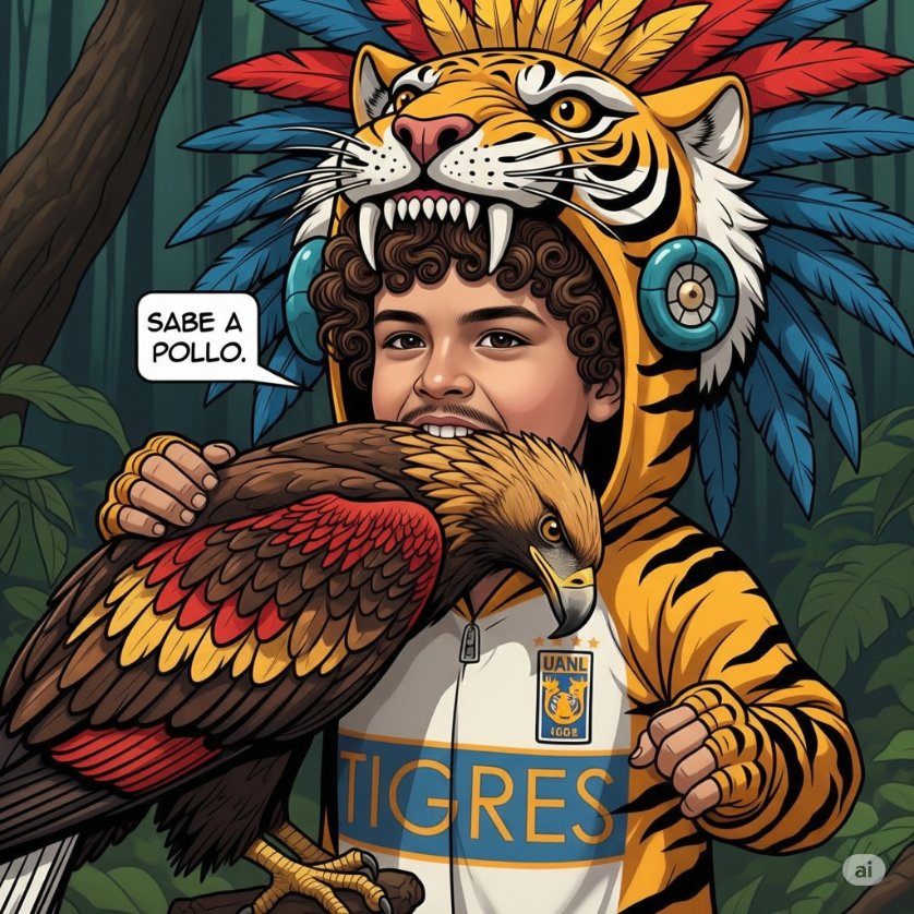 RedCobblers's tweet image. Almost forgot I wasted time telling AI to make stuff a could months ago.

Vamos Tigres!