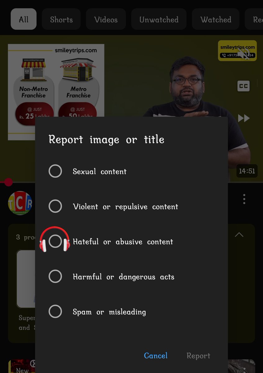 shantweet07's tweet image. வாங்க பிரண்ட்ஸ் பாண்டா Review ah Report அடிச்சி விளையாடலாம்...

Step 1 : Open Link 
Step 2 : Click 3 Dot &amp;amp; Select Report
Step 3 : Select Hateful or Abusive Content &amp;amp; Click Report 

@AmeerHamja18 @GaneshJayabalan
@baba_rajkumar @Itsme0911
Video Link : 

youtu.be/JwNqAYfUnp0?fe…